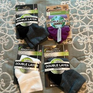 4 pair Wright brand socks. NWT.